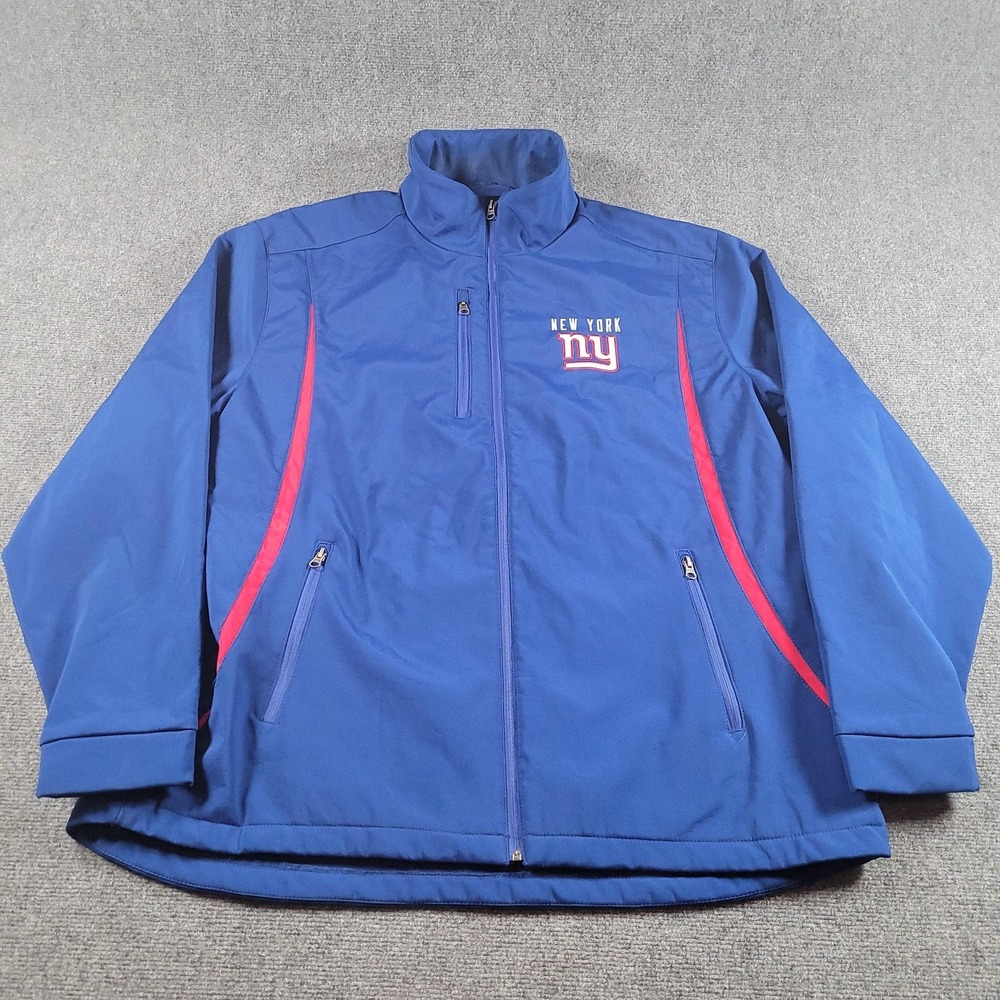 New York Giants Jacket Mens 3XL Softshell Blue NFL Football Full Zip G III